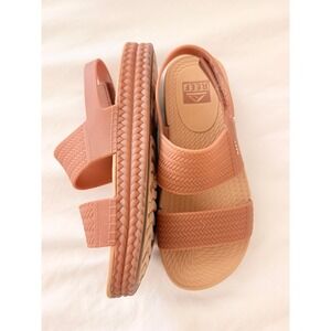 REEF water vista slide sandals in brown tan women's 8